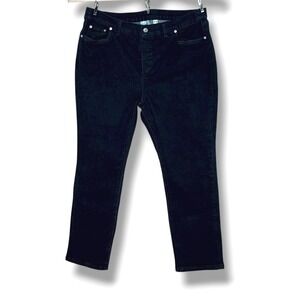 d&co‎ Denim + Company Womens Black Wash Stretch Straight Leg Jeans Size 22WP